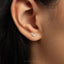Tiny Bat Stud Earring, Unisex, Gold, Silver SHEMISLI SS883 Butterfly End, SS884 Screw Ball End (Type A)
