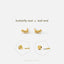 Super Tiny Climber Earring, Unisex, Gold, Silver SHEMISLI - SS078 Butterfly End, SS769 Screw Ball End (Type A) LR