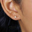 Tiny Star Stud Earring, Starburst CZ Stud, Celestial Earring, Unisex, Gold, Silver SS035 Butterfly End, SS351 Screw Ball End (Type A)