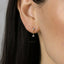 CZ Dangle Earring, White Stone, Unisex, Gold, Silver SHEMISLI - SS209 Butterfly End, SS747 Screw Ball End (Type A)
