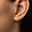 Tiny Airplane Stud Earring, Unisex, Gold, Silver SHEMISLI SS683 Butterfly End, SS684 Screw Ball End (Type A)