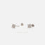 Tiny Star Stud Earring, Starburst CZ Stud, Celestial Earring, Unisex, Gold, Silver SS035 Butterfly End, SS351 Screw Ball End (Type A)