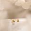 Dainty Ampersand Sign Stud Earring, Unisex, Gold, Silver SHEMISLI SS635 Butterfly End, SS636 Screw Ball End (Type A)