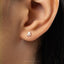 Dainty Ampersand Sign Stud Earring, Unisex, Gold, Silver SHEMISLI SS635 Butterfly End, SS636 Screw Ball End (Type A)