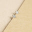 Tiny Star Stud Earring, Starburst CZ Stud, Celestial Earring, Unisex, Gold, Silver SS035 Butterfly End, SS351 Screw Ball End (Type A)