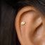Tiny Football Stud Earring, Unisex, Gold, Silver SHEMISLI SS691 Butterfly End, SS692 Screw Ball End (Type A)