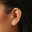 Tiny Baseball Stud Earring, Unisex, Gold, Silver SHEMISLI SS869 Butterfly End, SS870 Screw Ball End (Type A)