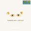 Evil Eye CZ Stud Earring, Protection Stud, Unisex, Gold, Silver SHEMISLI SS048 Butterfly End, SS972 Screw Ball End (Type A)