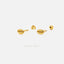 Tiny Football Stud Earring, Unisex, Gold, Silver SHEMISLI SS691 Butterfly End, SS692 Screw Ball End (Type A)