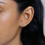Evil Eye CZ Stud Earring, Protection Stud, Unisex, Gold, Silver SHEMISLI SS048 Butterfly End, SS972 Screw Ball End (Type A)