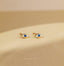 Evil Eye CZ Stud Earring, Protection Stud, Unisex, Gold, Silver SHEMISLI SS048 Butterfly End, SS972 Screw Ball End (Type A)