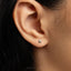 Tiny Ladybug Stud Earring, Unisex, Gold, Silver SS811 Butterfly End, SS812 Screw Ball End (Type A)