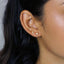 Moon and Star Earring, Mismatched Celestial Studs, Unisex, Gold, Silver SS035+SS036 Butterfly End, SS351+SS352 Screw Ball End (Type A)