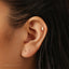Tiny Ghost Stud Earring, Unisex, Gold, Silver SHEMISLI SS685 Butterfly End, SS686 Screw Ball End (Type A) LR