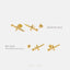Tiny Dagger Stud Earring, Unisex, Gold, Silver SHEMISLI - SS207 Butterfly End, SS354 Screw Ball End (Type A)