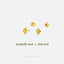 Tiny High Five Hand Sign Gesture Stud, Palm Earring, Unisex, Gold, Silver SHEMISLI SS671 Butterfly End, SS672 Screw Ball End (Type A) LR