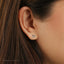 Dainty Panda Stud Earring, Unisex, Sterling Silver SHEMISLI - SS958 Butterfly End, SS959 Screw Ball End (Type A)
