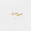Triangle Stud Earring, Unisex, Gold, Silver SHEMISLI SS016 Butterfly End, SS749 Screw Ball End (Type A)