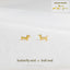 Sausage Dog Stud, Butterfly End or Screw Ball End Earring, Minimalist Style, A-SS885 SS886