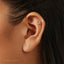 Dainty Panda Stud Earring, Unisex, Sterling Silver SHEMISLI - SS958 Butterfly End, SS959 Screw Ball End (Type A)