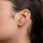 Forget-Me-Not Flower Stud, Jasmine Earrings, Unisex, Gold, Silver SHEMISLI SS819 Butterfly End, SS820 Screw Ball End (Type A)