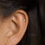 Opal Clover Flower Stud, Butterfly End or Screw Ball End Earring, Minimalist Style, A-SS184 SS461