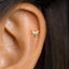 Tiny Dragonfly Stud Earring, Unisex, Gold, Silver SS815 Butterfly End, SS816 Screw Ball End (Type A) LR