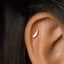Tiny Crocodile Stud Earring, Unisex, Gold, Silver SHEMISLI SS633 Butterfly End, SS634 Screw Ball End (Type A) LR