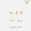 Dainty Clear CZ Stud, 2, 2.5, 3mm Unisex, Gold, Silver SS800, SS801, SS802 Butterfly End, SS786, SS787, SS788 Screw Ball End (Type A)