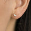 Opal Flower Leaf Stud, Butterfly End or Screw Ball End Earring, Minimalist Style, A-SS204 SS735