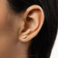 Tiny Crocodile Stud Earring, Unisex, Gold, Silver SHEMISLI SS633 Butterfly End, SS634 Screw Ball End (Type A) LR