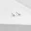 Tiny White Stone 4 Point Star Stud Earring, Celestial Earring, Unisex, Gold, Silver SHEMISLI - SS863 Butterfly End, SS864 Screw Ball End