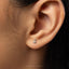 Tiny Teardrop Stud Earring, Unisex, Gold, Silver SHEMISLI SS821 Butterfly End, SS822 Screw Ball End (Type A) LR