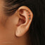Emerald CZ Stud, Butterfly End or Screw Ball End Earring, Minimalist Style, A-SS222 SS086 SS180 SS087 SS467 SS468 SS469 SS470