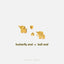 Happy Elephant Stud, Butterfly End or Screw Ball End Earring, Minimalist Style, A-SS496 SS497