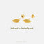Tiny Angel Wing Stud Earring, Unisex, Gold, Silver SS649 Butterfly End, SS650 Screw Ball End (Type A) LR