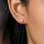 Opal Flower Stud Earring, Unisex, Gold, Silver SHEMISLI - SS161 Butterfly End, SS460 Screw Ball End (Type A)