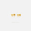 Tiny Open Heart Stud, Unisex, Gold, Silver SHEMISLI SS431 Butterfly End, SS432 Screw Ball End (Type A)