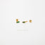 Super Dainty CZ Stud With Screw Ball End (Type A), White stone, Emerald, Unisex, Gold, Silver SHEMISLI - SS205, SS206