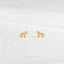 Dainty Dog Stud, Butterfly End or Screw Ball End Earring, Minimalist Style, A-SS881 SS882
