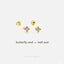 Tiny Twinkle Star CZ Stud, Unisex, Gold, Silver SHEMISLI SS645 Butterfly End, SS646 Screw Ball End (Type A)