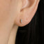 Super Dainty CZ Stud With Screw Ball End (Type A), White stone, Emerald, Unisex, Gold, Silver SHEMISLI - SS205, SS206