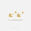 Figure Skates Stud, Butterfly End or Screw Ball End Earring, Minimalist Style, A-SS693 SS694