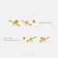 Tiny Dagger Stud Earring, Unisex, Gold, Silver SHEMISLI - SS207 Butterfly End, SS354 Screw Ball End (Type A)
