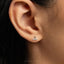 Tiny Mermaid Tail Stud Earring, Unisex, Gold, Silver SHEMISLI SS831 Butterfly End, SS832 Screw Ball End (Type A)