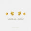 Tiny Unicorn Stud Earring, Unisex, Gold, Silver SS707 Butterfly End, SS708 Screw Ball End (Type A) LR