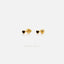 Super Tiny Black Enamel Heart Stud, Unisex, Gold, Silver SHEMISLI SS433 Butterfly End, SS434 Screw Ball End (Type A)