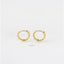 Twisted Wire Hoop, Huggies Earring, Minimalist Style, A-SH034