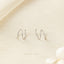 Double Thin Hoop, Huggies Earring, Minimalist Style, A-SH245 SH246 SH247 SH248 SH249 SH250