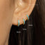 Simple Turquoise Hoop Earring, Huggies, 6, 7, 8, 9, 10, 12mm Unisex, Gold, Silver SHEMISLI SH052, SH053, SH054, SH055, SH056, SH057